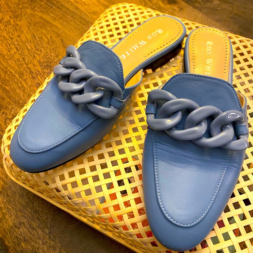Ron White Kaliann Chain Napa Mules